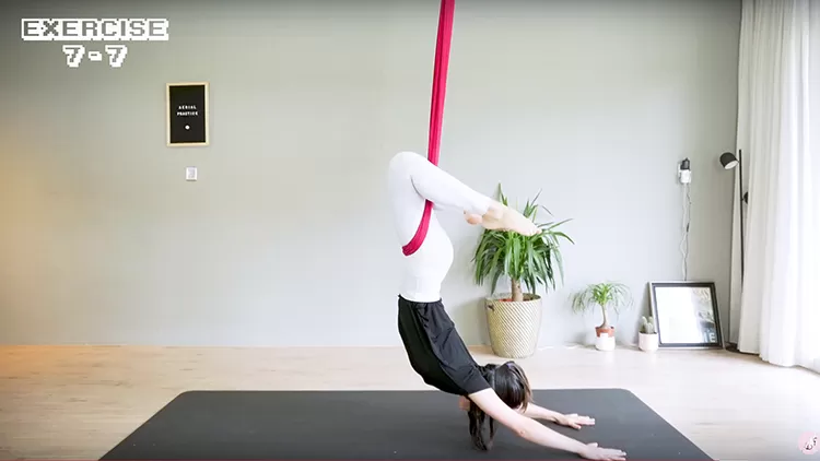 aerial yoga back
