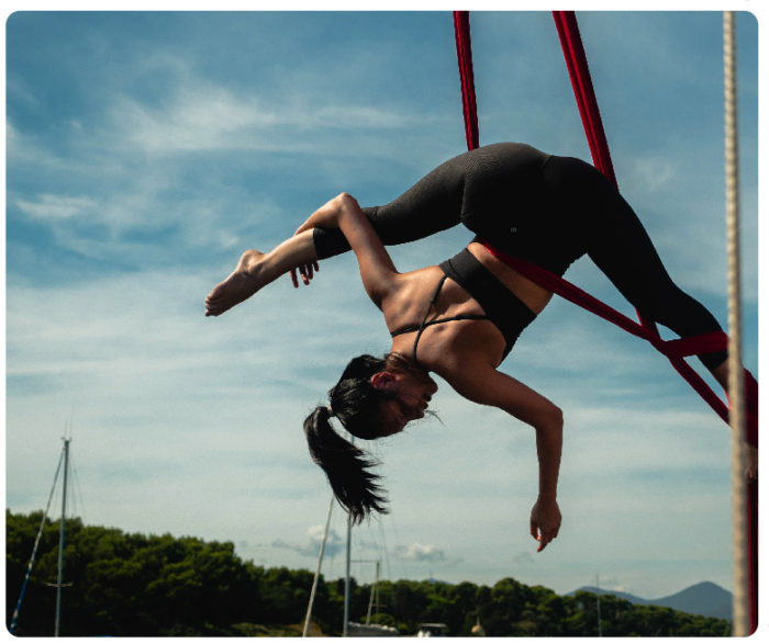 Aerial Routine Aerial Practice - Aerial Hammock & Hoop Tutorials and Training